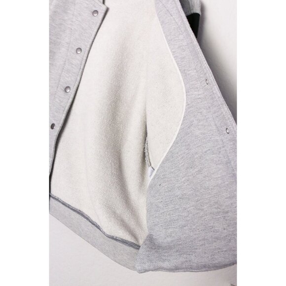 Current Elliott Classic Snap-Front The Classic Varsity Jacket S Wax Sleeves $358 - Picture 15 of 16